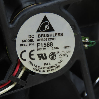 Delta Dell AFB0912VH F1588 Computer Cabinet Cooling Fan 12VDC Lot/7