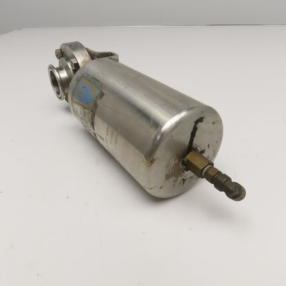 AJC10B-7-4-1.5-20 1.5" Stainless Steel Sanitary Valve W/ Air Spring Actuator