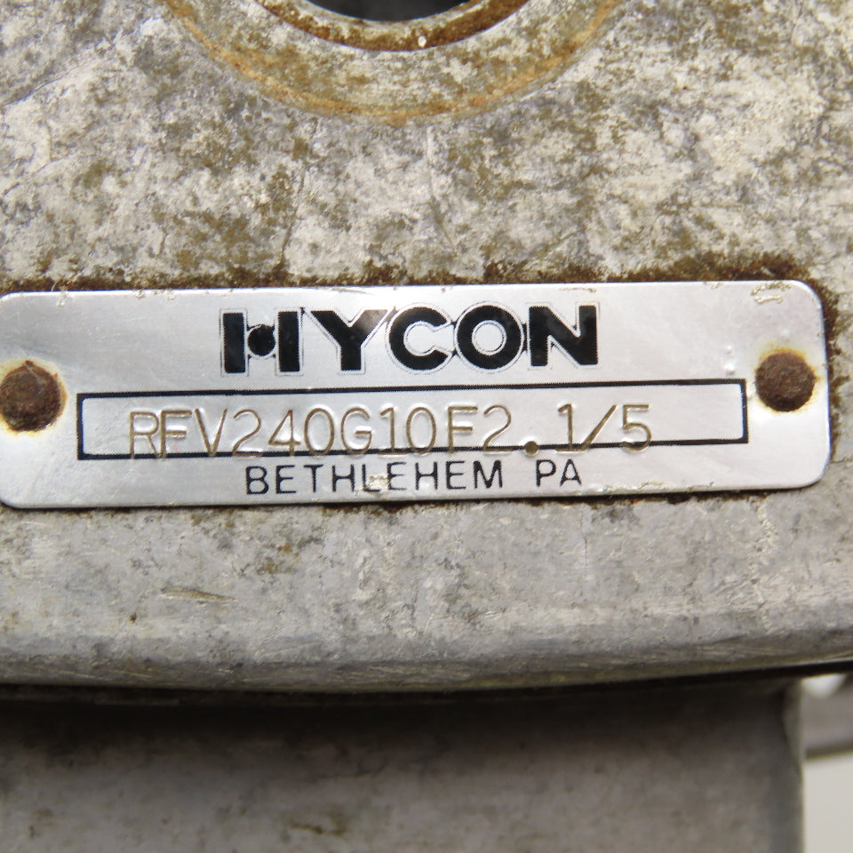 Hycon RFV240G10F2.1/5 Hydraulic Filter Housing Assembly 1-1/4" NPT