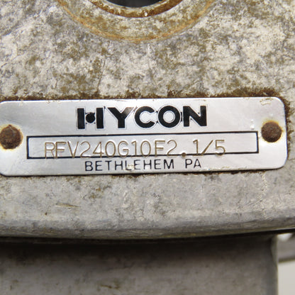 Hycon RFV240G10F2.1/5 Hydraulic Filter Housing Assembly 1-1/4" NPT