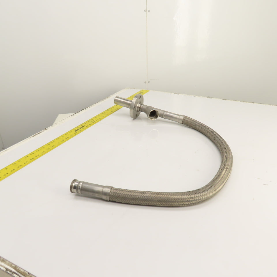 Gemu DN25 Stainless Steel Hose Assembly Hydra RS321L 49" OAL