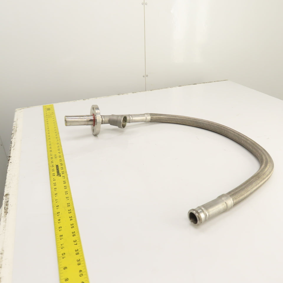 Gemu DN25 Stainless Steel Hose Assembly Hydra RS321L 49" OAL