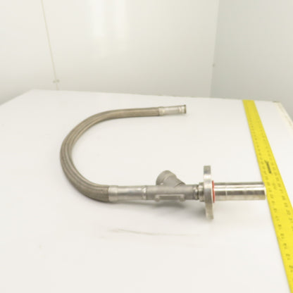 Gemu DN25 Stainless Steel Hose Assembly Hydra RS321L 49" OAL