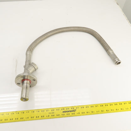 Gemu DN25 Stainless Steel Hose Assembly Hydra RS321L 49" OAL