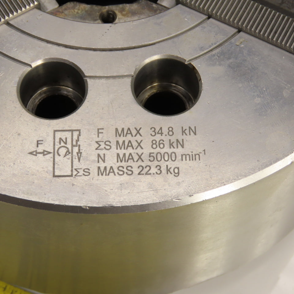 Samchully HS-08 3-Jaw High Speed Open Center Power Hydraulic Chuck B-208