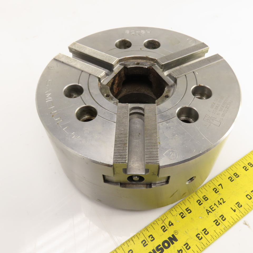 Samchully HS-08 3-Jaw High Speed Open Center Power Hydraulic Chuck B-208
