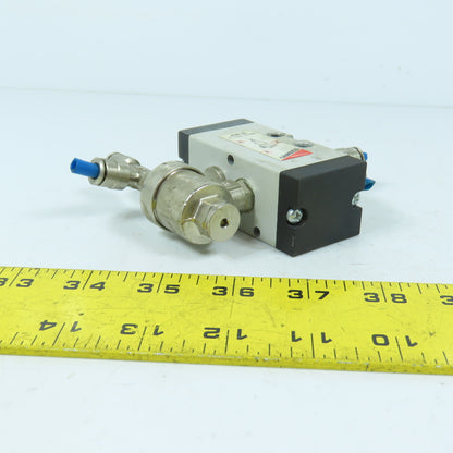 Camozzi 438-35 3/2 Way Pneumatic Directional Control Valve 10 Bar Max 1/8"