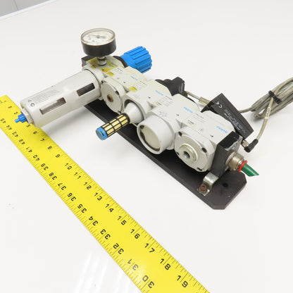 Festo LFR-D-MIDI G1/2 FRL Filter Regulator Pneumatic Assembly