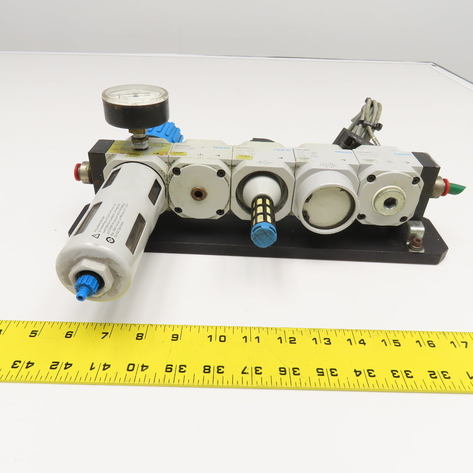 Festo LFR-D-MIDI G1/2 FRL Filter Regulator Pneumatic Assembly