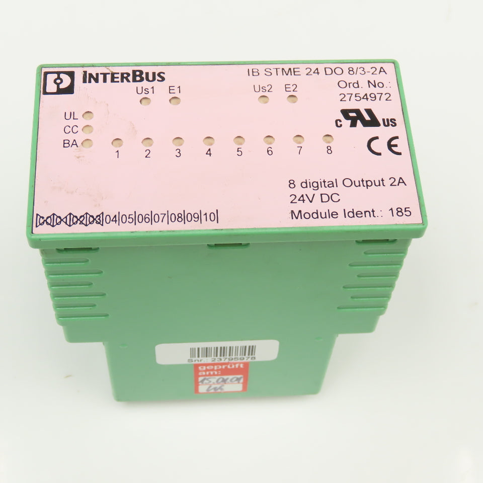 Phoenix Contact Interbus 2754972 8 Channel Digital Output Module