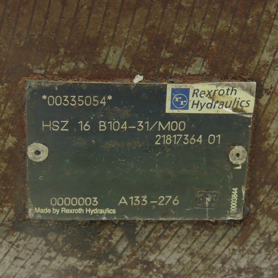 Rexroth HSZ 16 B104-31/M00 Hydraulic Valve Sandwich Plate 00335054