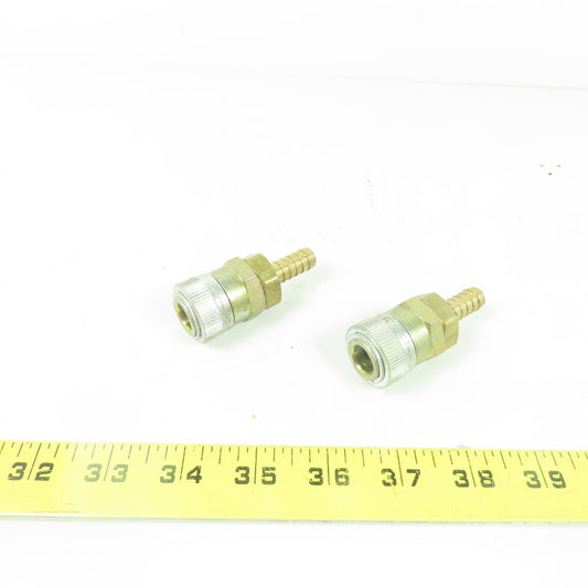Foster F2RL Pneumatic Quick Connect Coupler Fitting 3/8" Lot Of 2