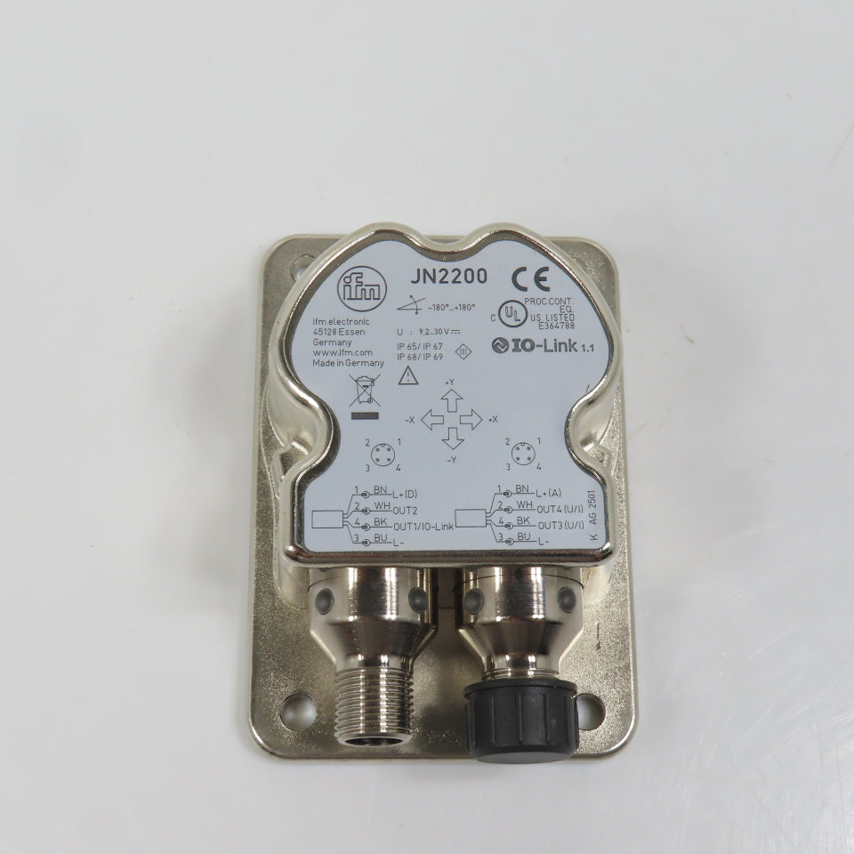 IFM JN220 IO-Link X & Y Axes Inclination Sensor 9.2-30VDC (Clean)