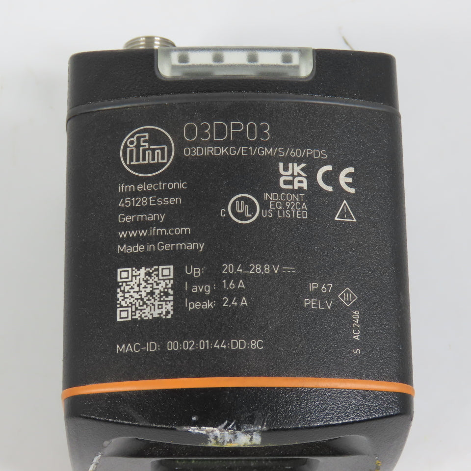 IFM O3DP03 O3DIRDKG/E1/GM/S/60/PDS ToF Camera
