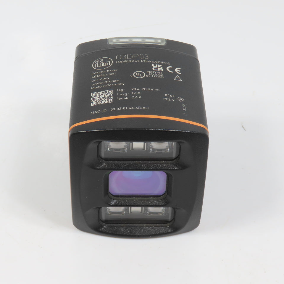 IFM O3DP03 O3DIRDKG/E1/GM/S/60/PDS ToF Camera (Clean)