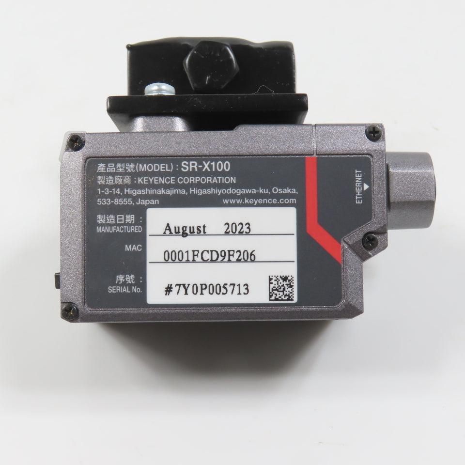 Keyence SR-X100 Autofocus Code Reader W/ Mount (Clean)
