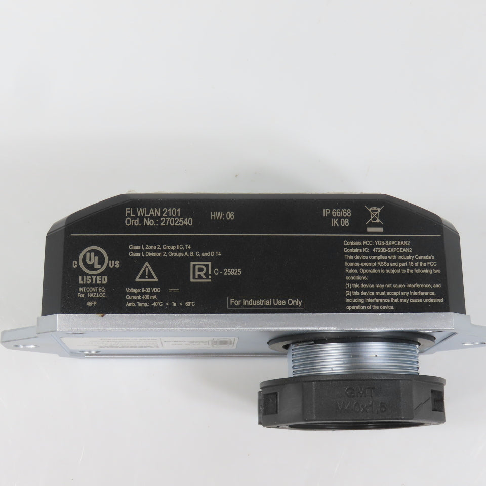 Phoenic Contact 2702540 FL WLAN 2101 Wireless Module HW:06 9-32VDC (Clean)