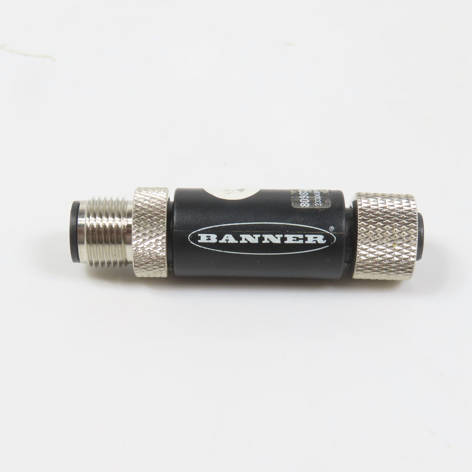 Banner S15C-U-KQ 809838 In-Line Converter 18-30VDC M12 Male Female