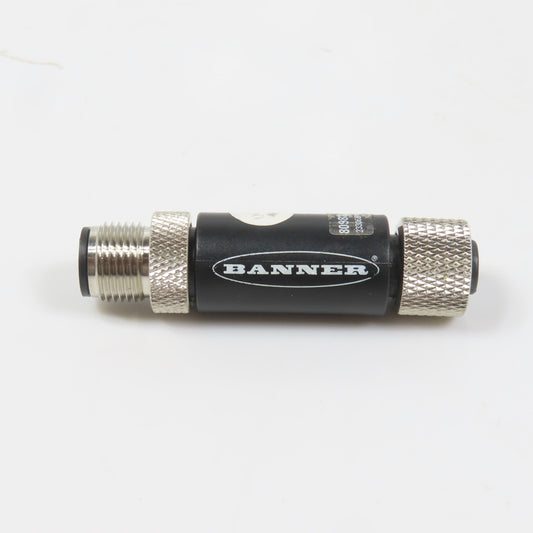 Banner S15C-U-KQ 809838 In-Line Converter 18-30VDC M12 Male Female