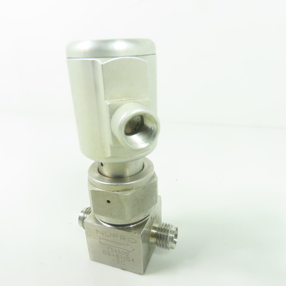 Nupro SS-BNS4-2C High Purity Bellows Sealed Stainless Steel Valve 1/4"