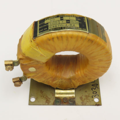 Reliance Electric 64670-4-RX 50:1 A Ratio 600V 1VA 50/60Hz Current Transformer