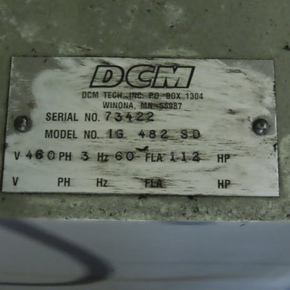 DCM IG 482 SD 48" x 12" Rotary Surface Grinder W/Auto Dresser & Robot Ready 460V