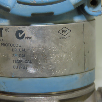Rosemount 3095 FB2DBBA13AB001ANC1 Pressure Transmitter 3626PSIG 7.5-30VDC
