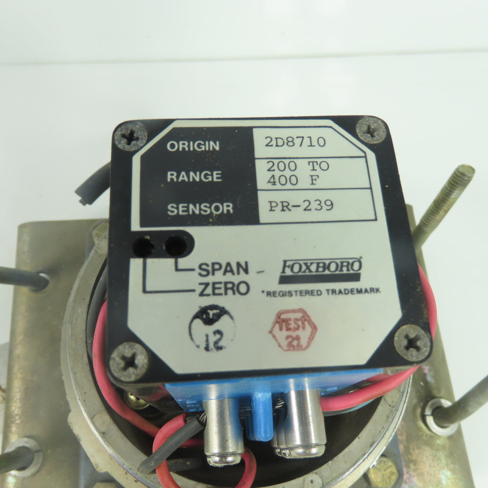 Foxboro E94-014S Temperature Transmitter 30VDC 4-20mA PR-239 200-400°F Range
