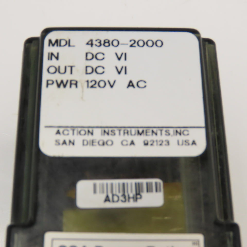 Action Pak 4380-2000 24V DC Input Field Adjustable Isolator Module