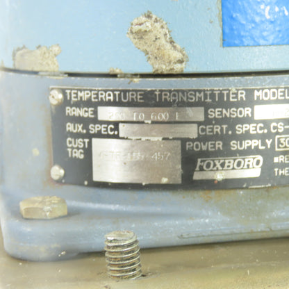 Foxboro E94-015S Temperature Transmitter 30VDC 4-20mA PR-239 200-600°F Range