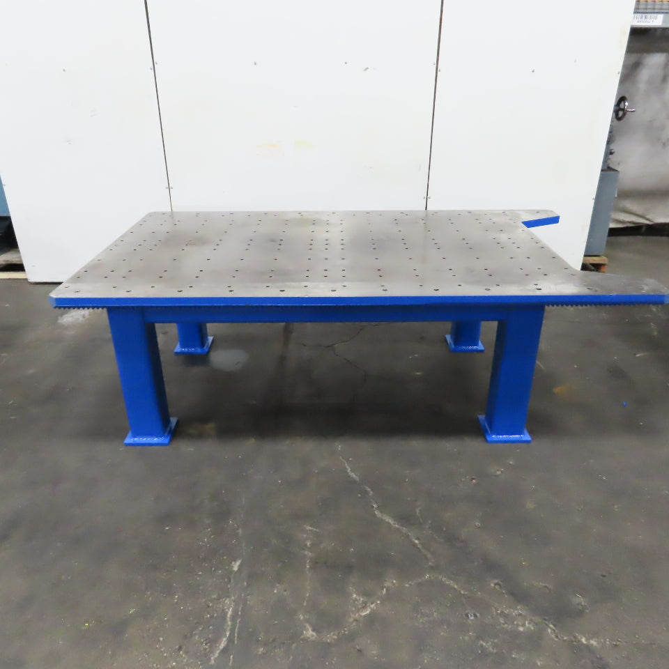 84" x 54" x 31" H 1-3/4" Top Steel Bench Welding Fabrication Jig Fixture Table