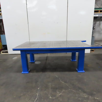 84" x 54" x 31" H 1-3/4" Top Steel Bench Welding Fabrication Jig Fixture Table