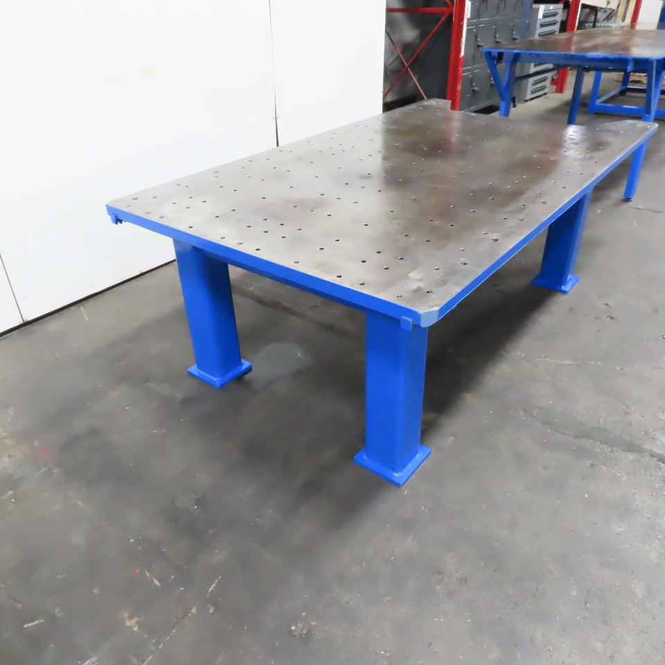 84" x 54" x 31" H 1-3/4" Top Steel Bench Welding Fabrication Jig Fixture Table