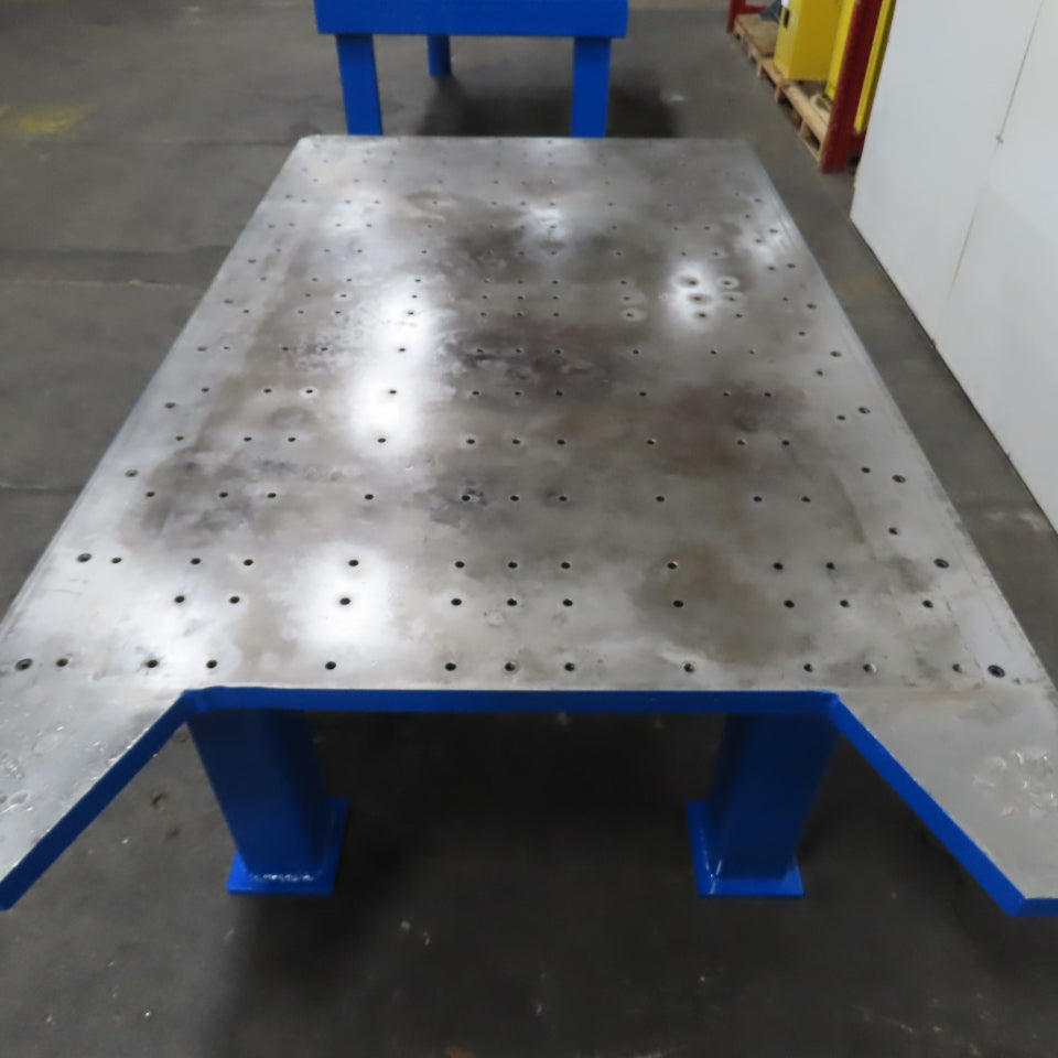 84" x 54" x 31" H 1-3/4" Top Steel Bench Welding Fabrication Jig Fixture Table