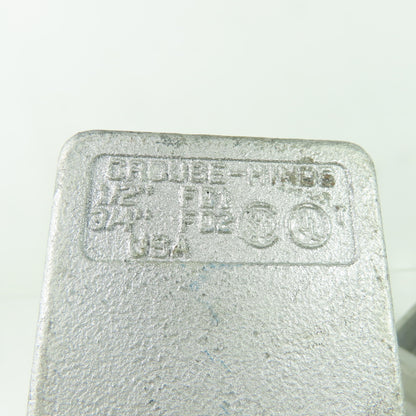 Crouse Hinds FD1 Cast Iron Single Gang Device Box 1/2" NPT Lot Of 2