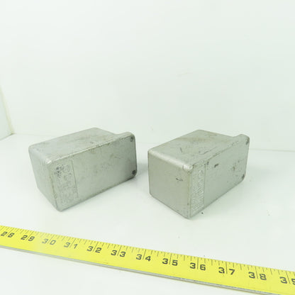 Crouse Hinds FD1 Cast Iron Single Gang Device Box 1/2" NPT Lot Of 2