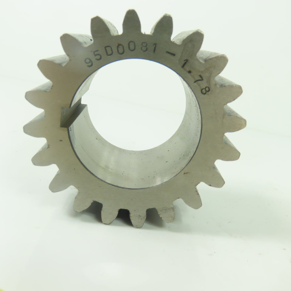 95D0081-1.78 Gear Indexer 1-5/8" Bore 20-Tooth 2-3/4" OD 1-25/32" Wide