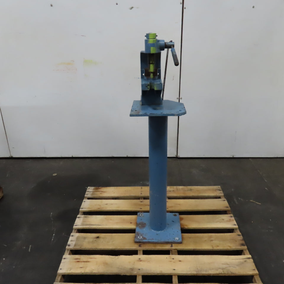 Pedestal Mounted Cast Iron Manual Arbor Press 2-1/2" Stroke 5" Throat