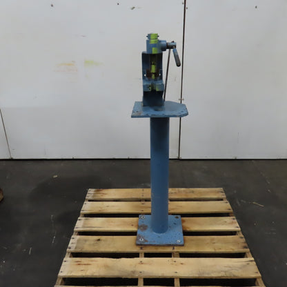 Pedestal Mounted Cast Iron Manual Arbor Press 2-1/2" Stroke 5" Throat