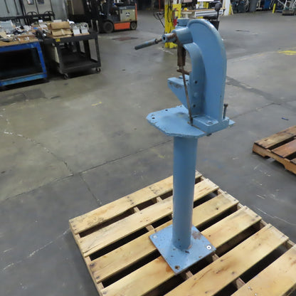 Pedestal Mounted Cast Iron Manual Arbor Press 2-1/2" Stroke 5" Throat