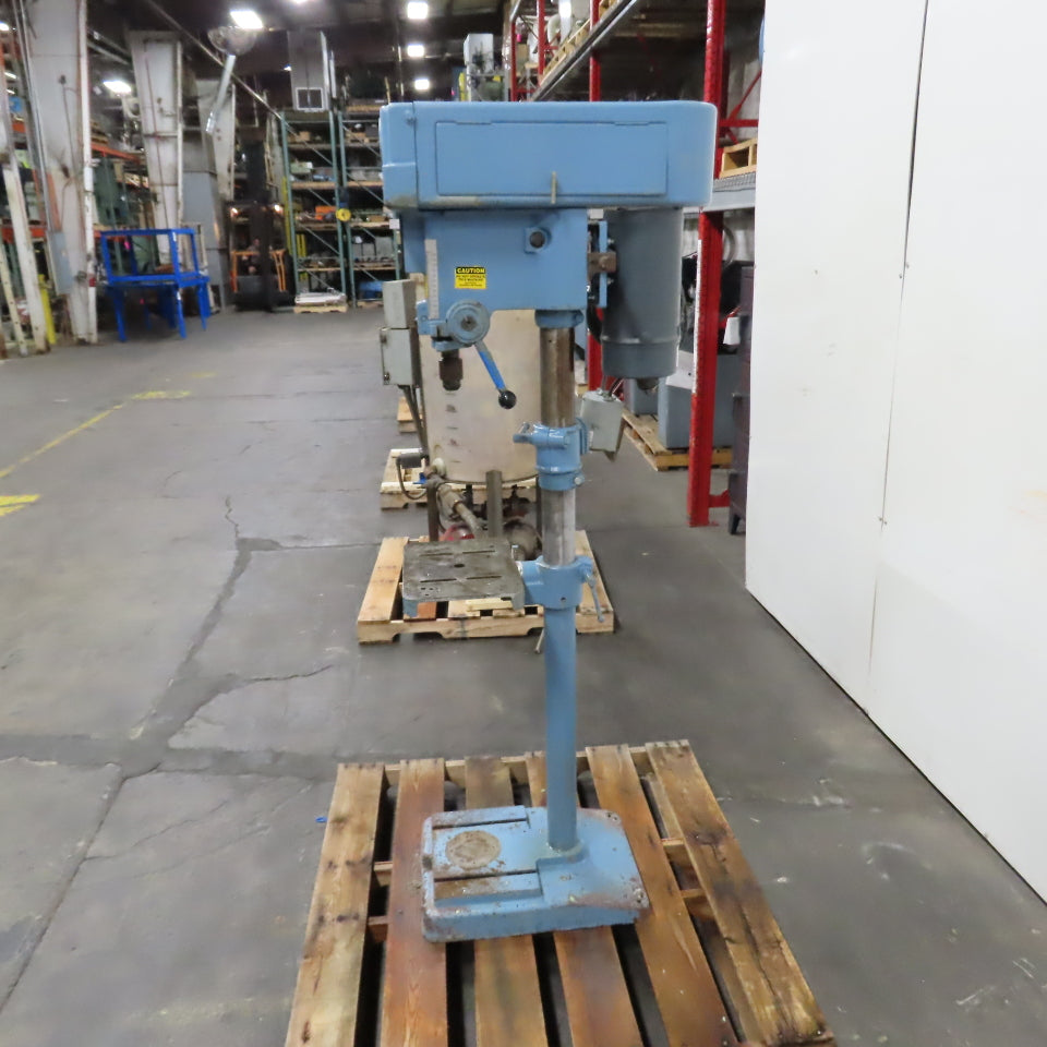 Clausing 1622 1HP 15"Floor Model Drill Press 230/460V 3PH W/N Reverse Tested