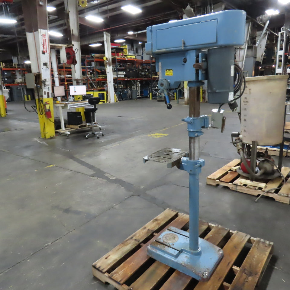 Clausing 1622 1HP 15"Floor Model Drill Press 230/460V 3PH W/N Reverse Tested
