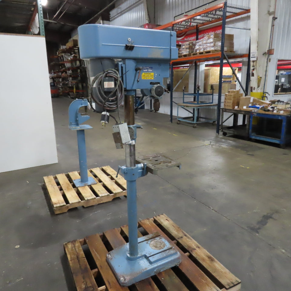 Clausing 1622 1HP 15"Floor Model Drill Press 230/460V 3PH W/N Reverse Tested