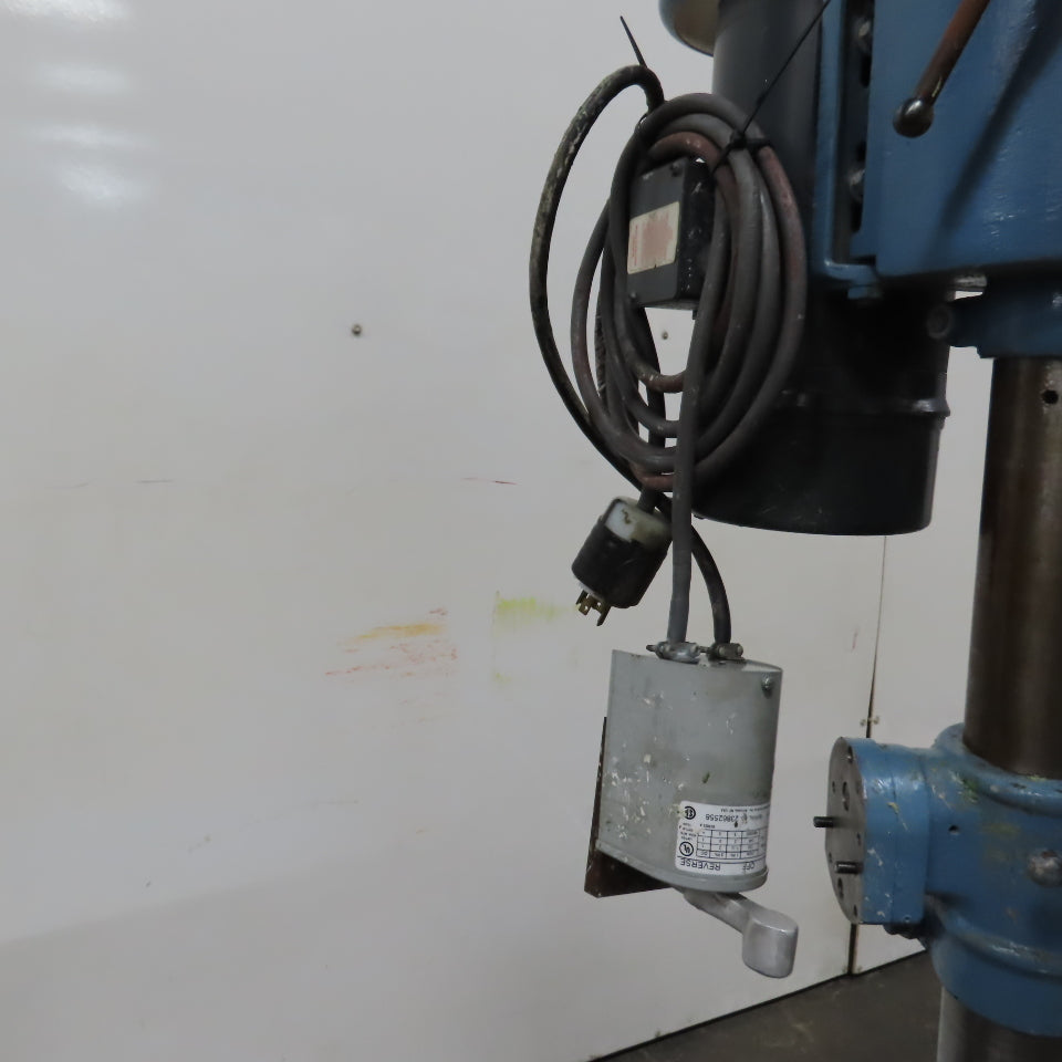 Clausing 1622 1HP 15"Floor Model Drill Press 230/460V 3PH W/N Reverse Tested