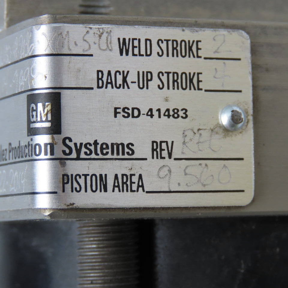 Gonzalez GC180-4P-2036 6" Full Stroke 2 Stage Retract 4" 2" Air Cylinder