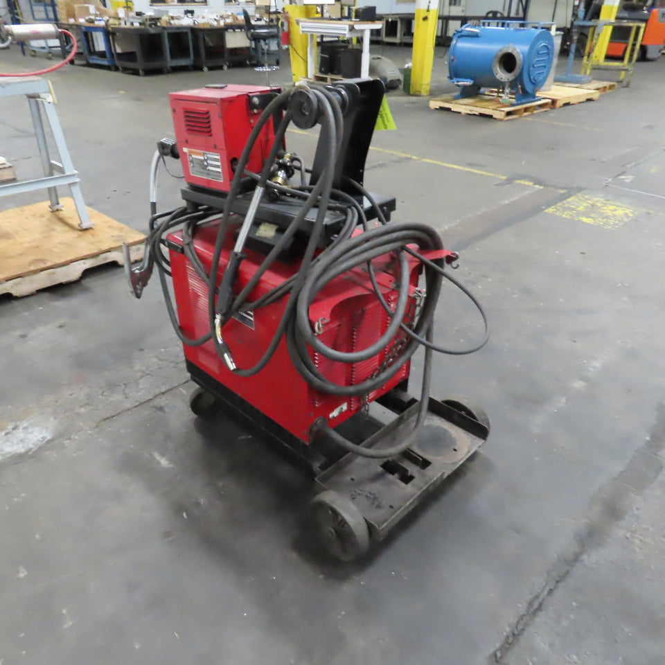 Lincoln CV-300 400A MIG Welder 230/460V 3PH W/ LN-7 Feeder &Wheel Package Tested