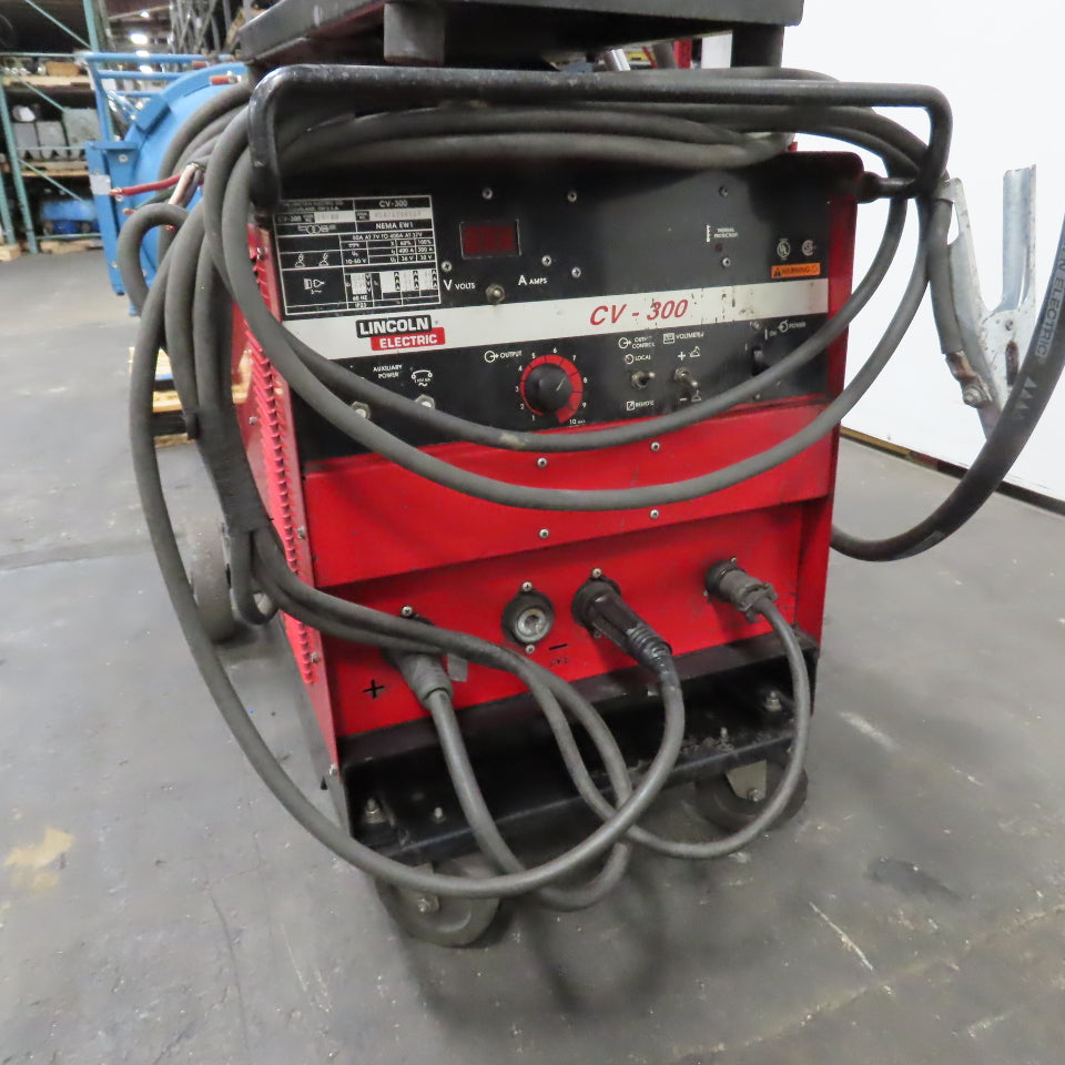 Lincoln CV-300 400A MIG Welder 230/460V 3PH W/ LN-7 Feeder &Wheel Package Tested