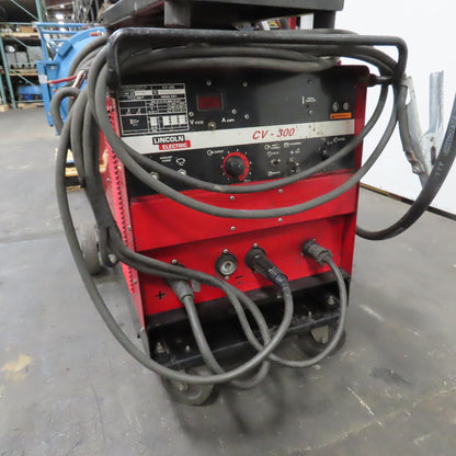 Lincoln CV-300 400A MIG Welder 230/460V 3PH W/ LN-7 Feeder &Wheel Package Tested