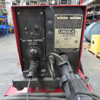 Lincoln CV-300 400A MIG Welder 230/460V 3PH W/ LN-7 Feeder &Wheel Package Tested