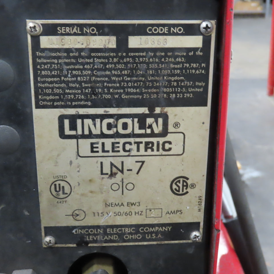 Lincoln CV-300 400A MIG Welder 230/460V 3PH W/ LN-7 Feeder &Wheel Package Tested